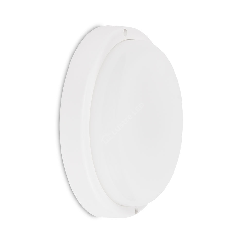 Aplica LED Exterior BAT XAVI Alba cu Senzor IP65 18W