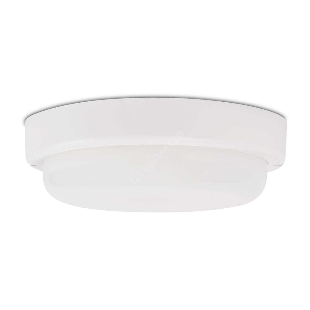 Aplica LED Exterior BAT XAVI Alba cu Senzor IP65 18W