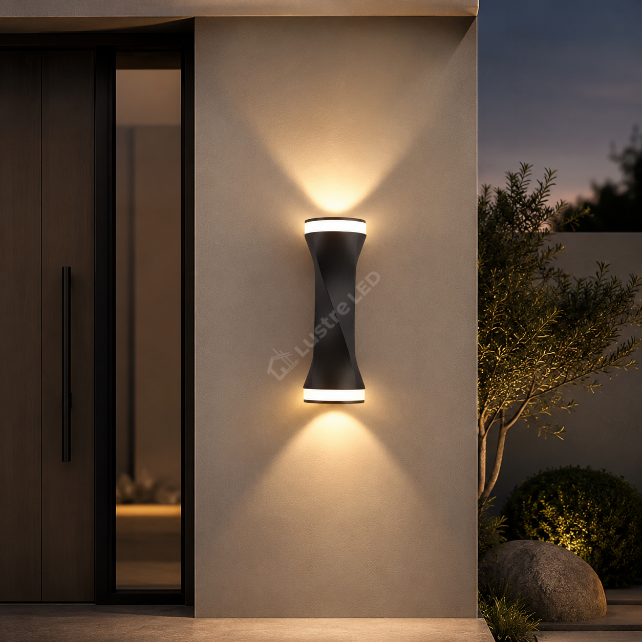 Aplica LED Exterior DUNE Black Bidirectionala IP65 6W