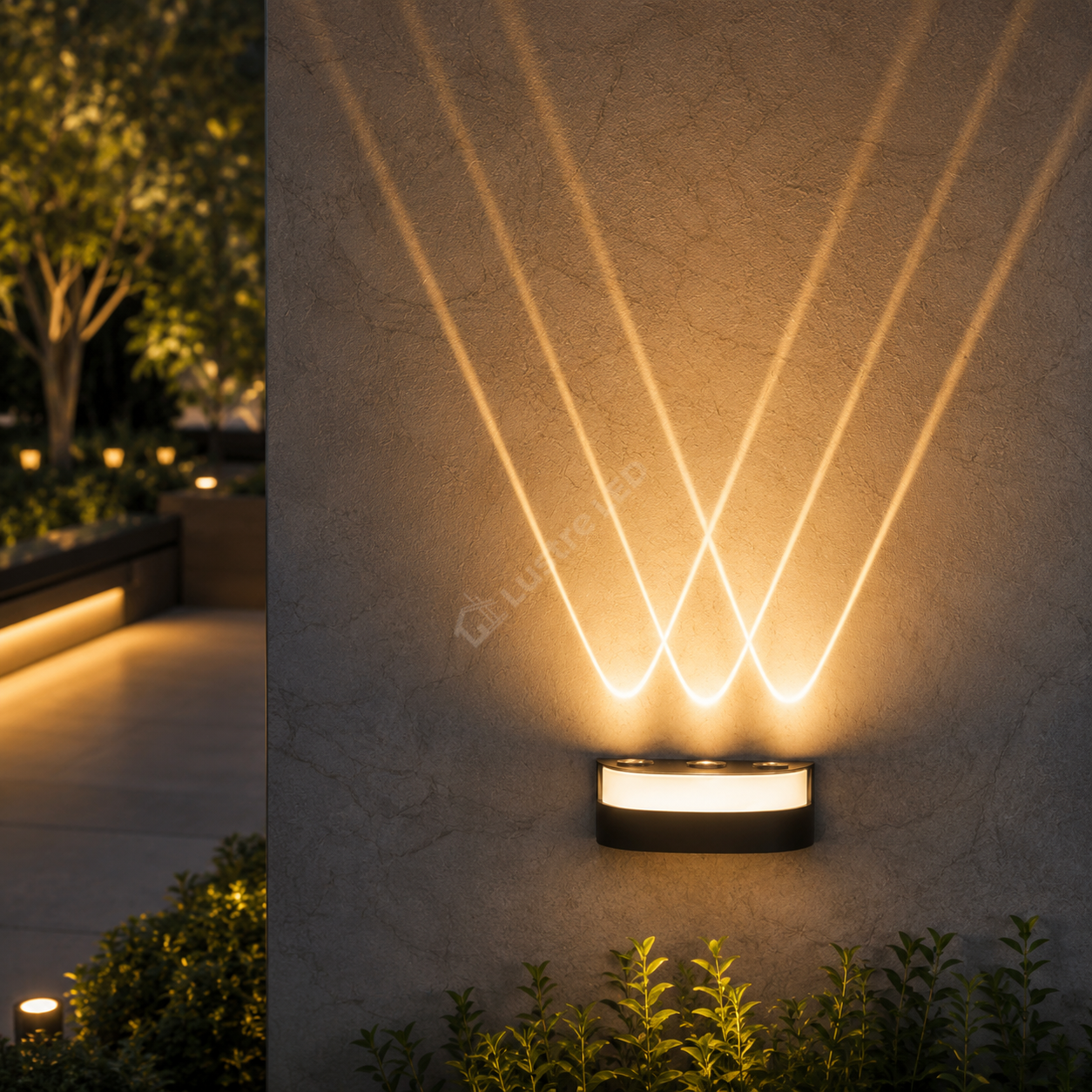 Aplica LED Exterior GETTO Black Raze Multiple IP65 7W