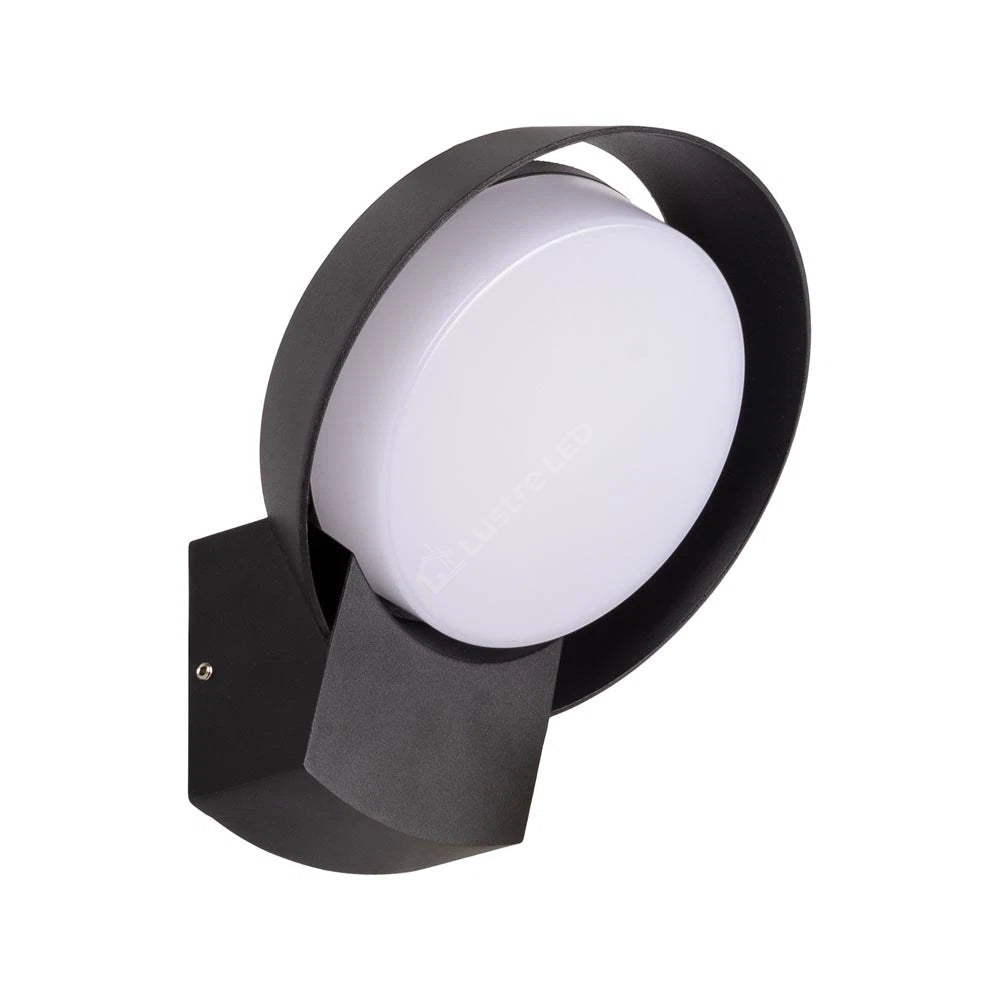 Aplica LED Exterior HATHOR Black 16W 4000K IP54 Echivalent 75W