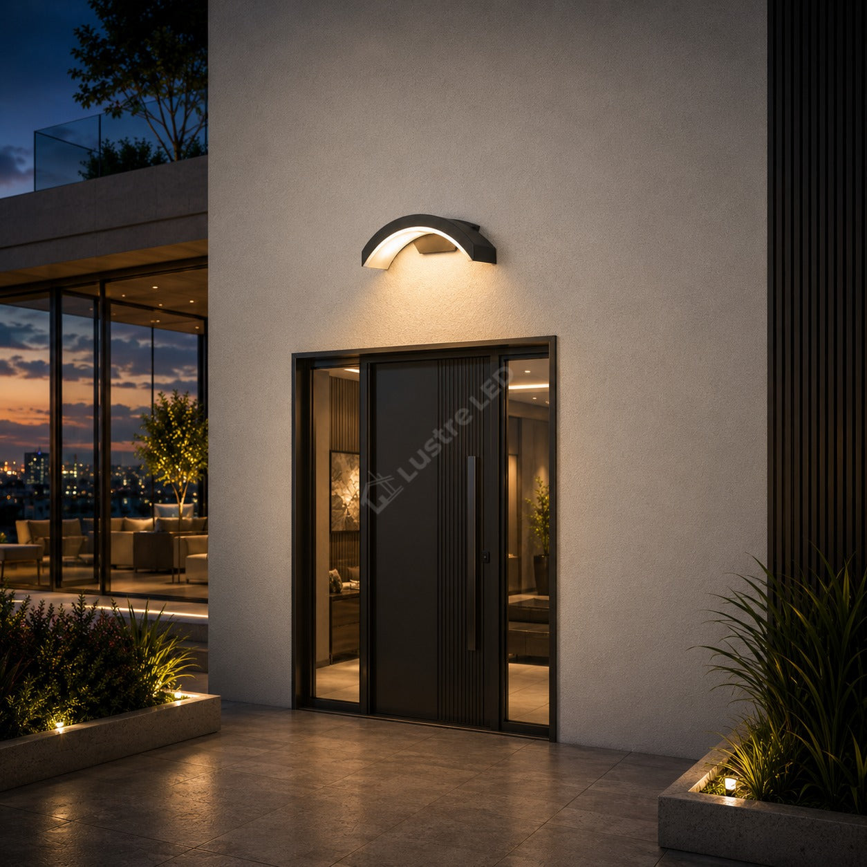 Aplica LED Exterior HELIOS 18W 900lm 3000K Neagra