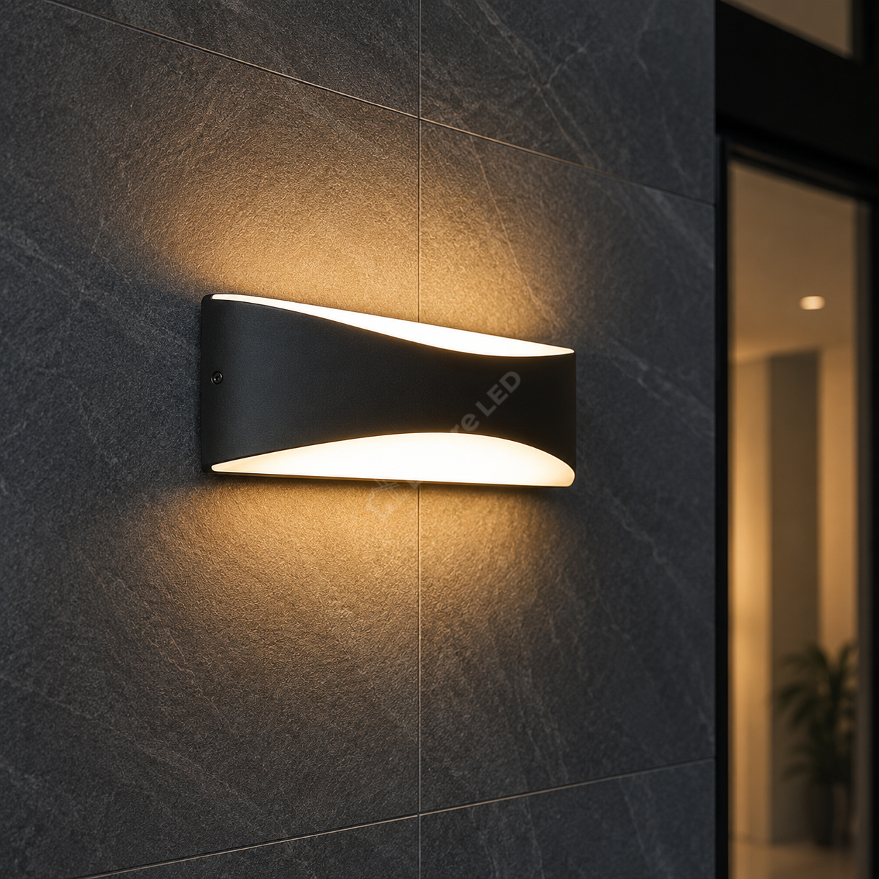 Aplica LED Exterior PIRUS-S2 10W Neagra