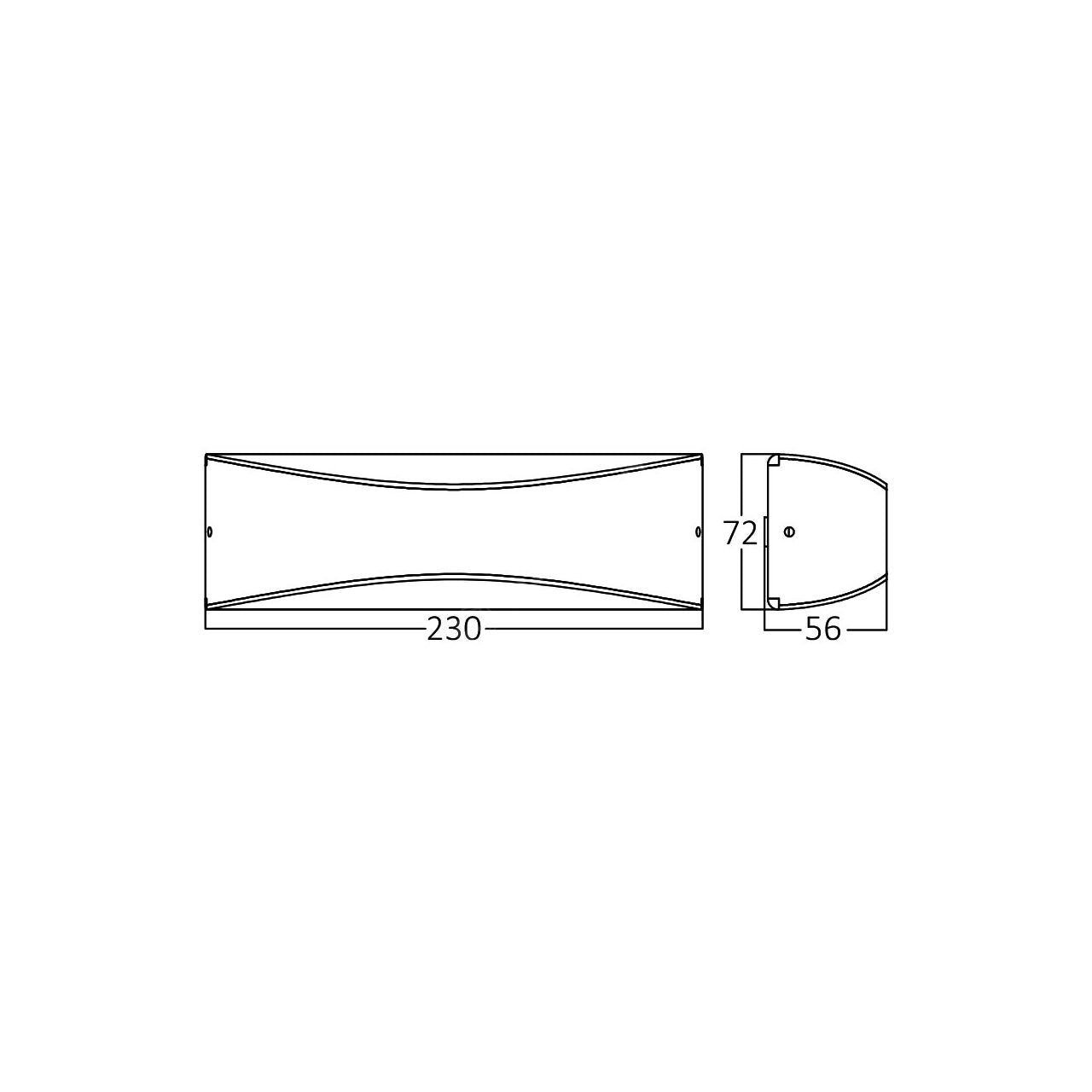 Aplica LED Exterior PIRUS-S2 10W Neagra