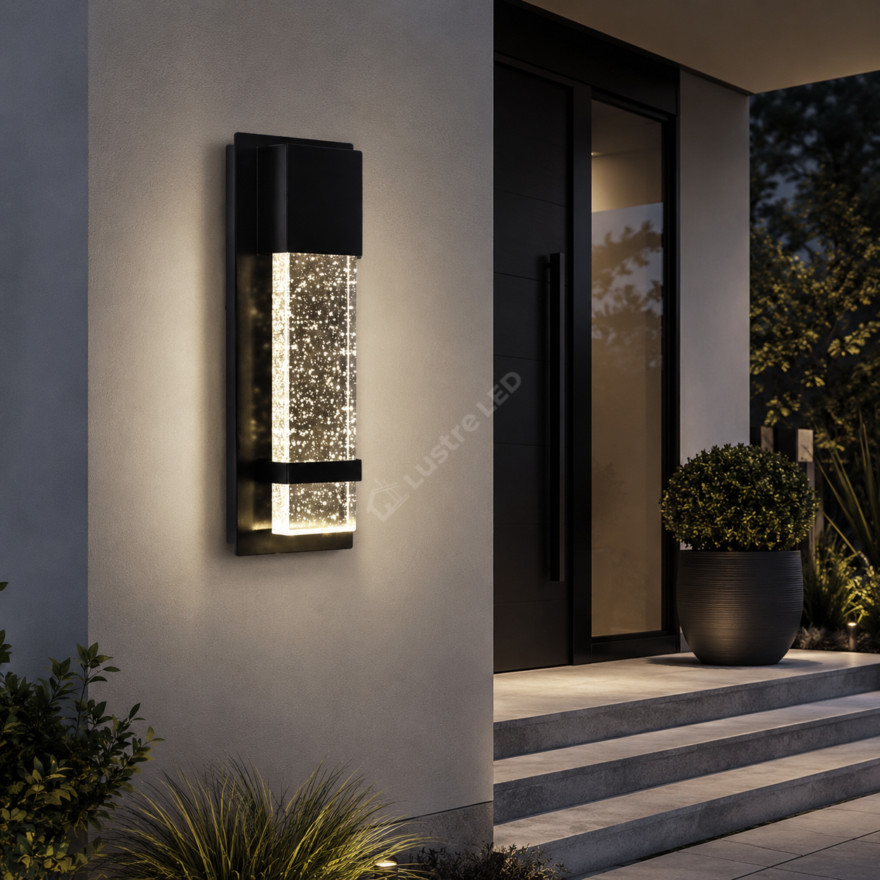 Aplica LED Exterior SPRITZ Black 35CM 5W Echivalent 25W Lumina Calda