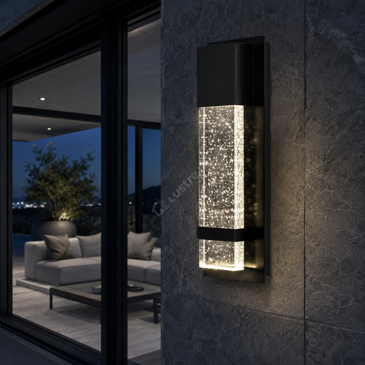 Aplica LED Exterior SPRITZ Black 35CM 5W Echivalent 25W Lumina Calda