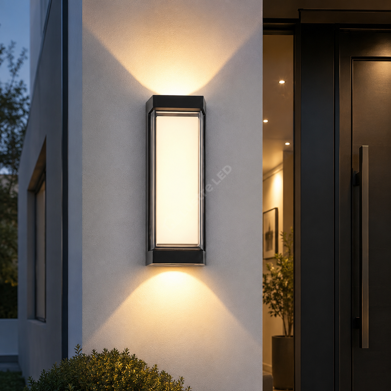 Aplica LED Exterior TORRE Black Bidirectionala IP65 20W