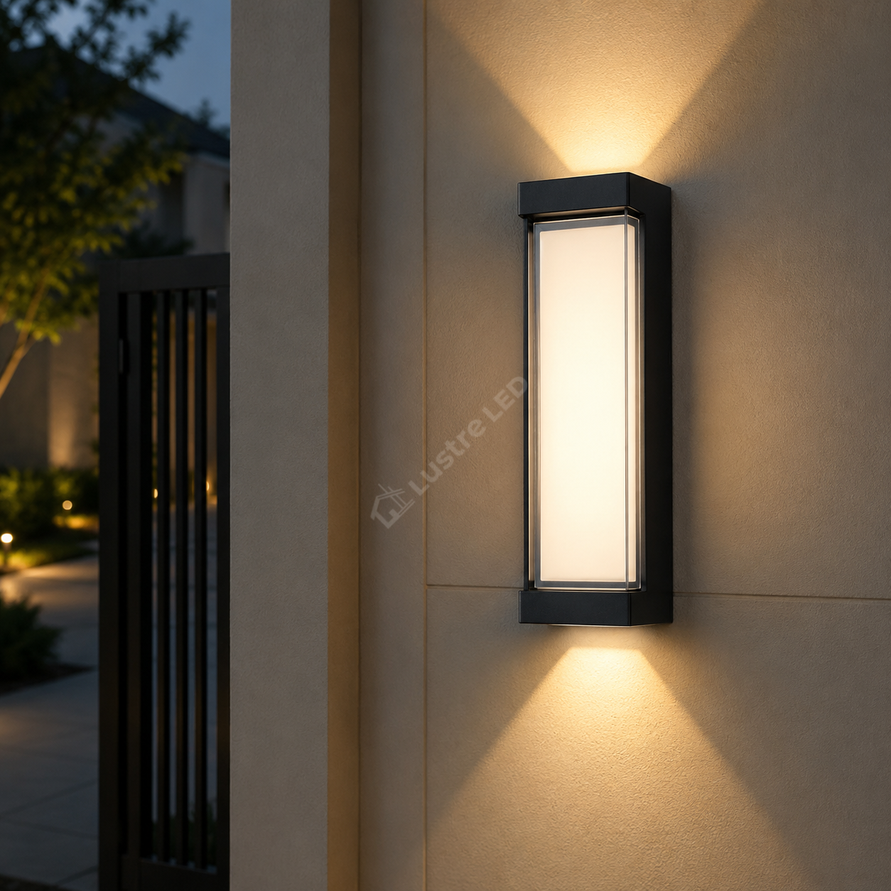 Aplica LED Exterior TORRE Black Bidirectionala IP65 20W