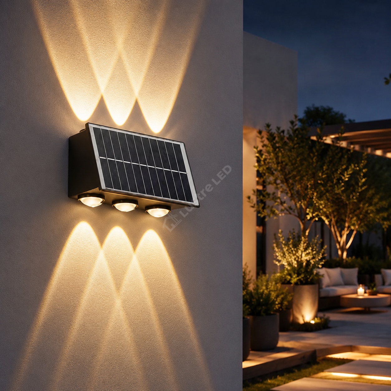 Aplica LED Exterior Trio 6W Solara