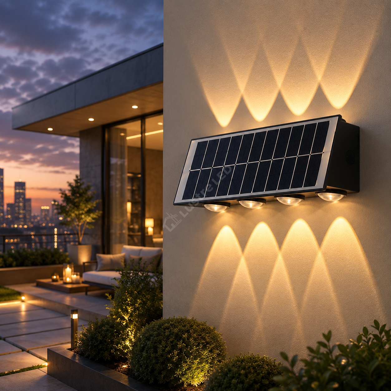 Aplica LED Exterior Trio 8W Solara
