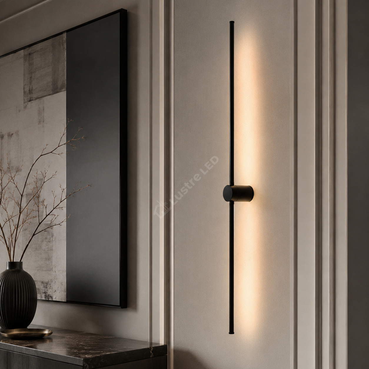 Aplica LED FRECCIA Black 87CM Echivalent 80W