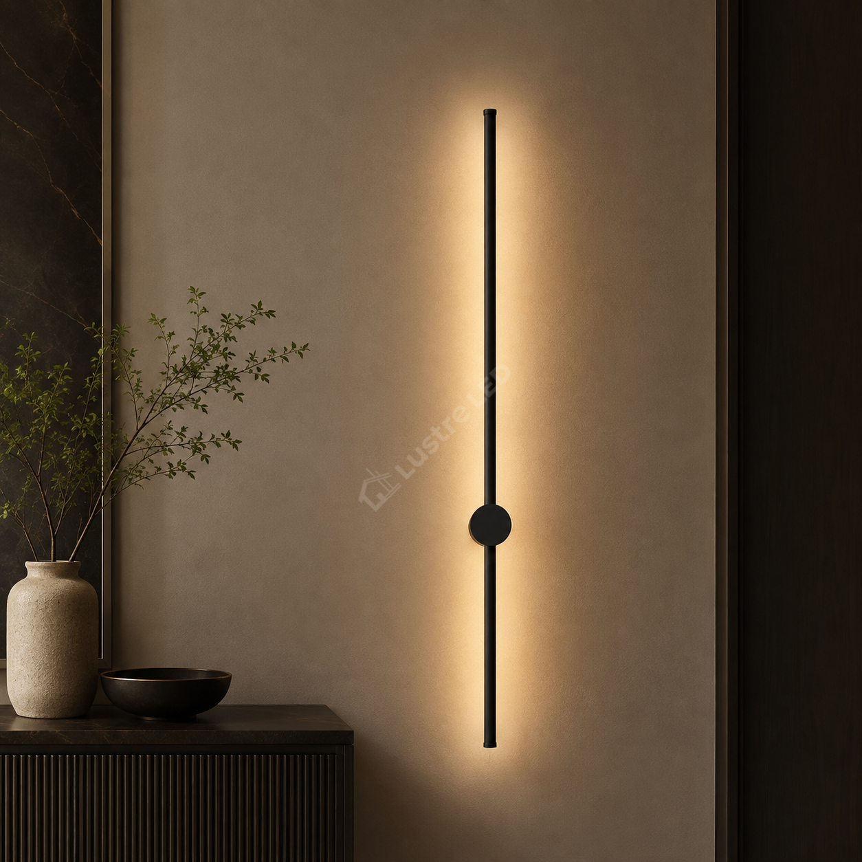 Aplica LED FRECCIA Black 87CM Echivalent 80W
