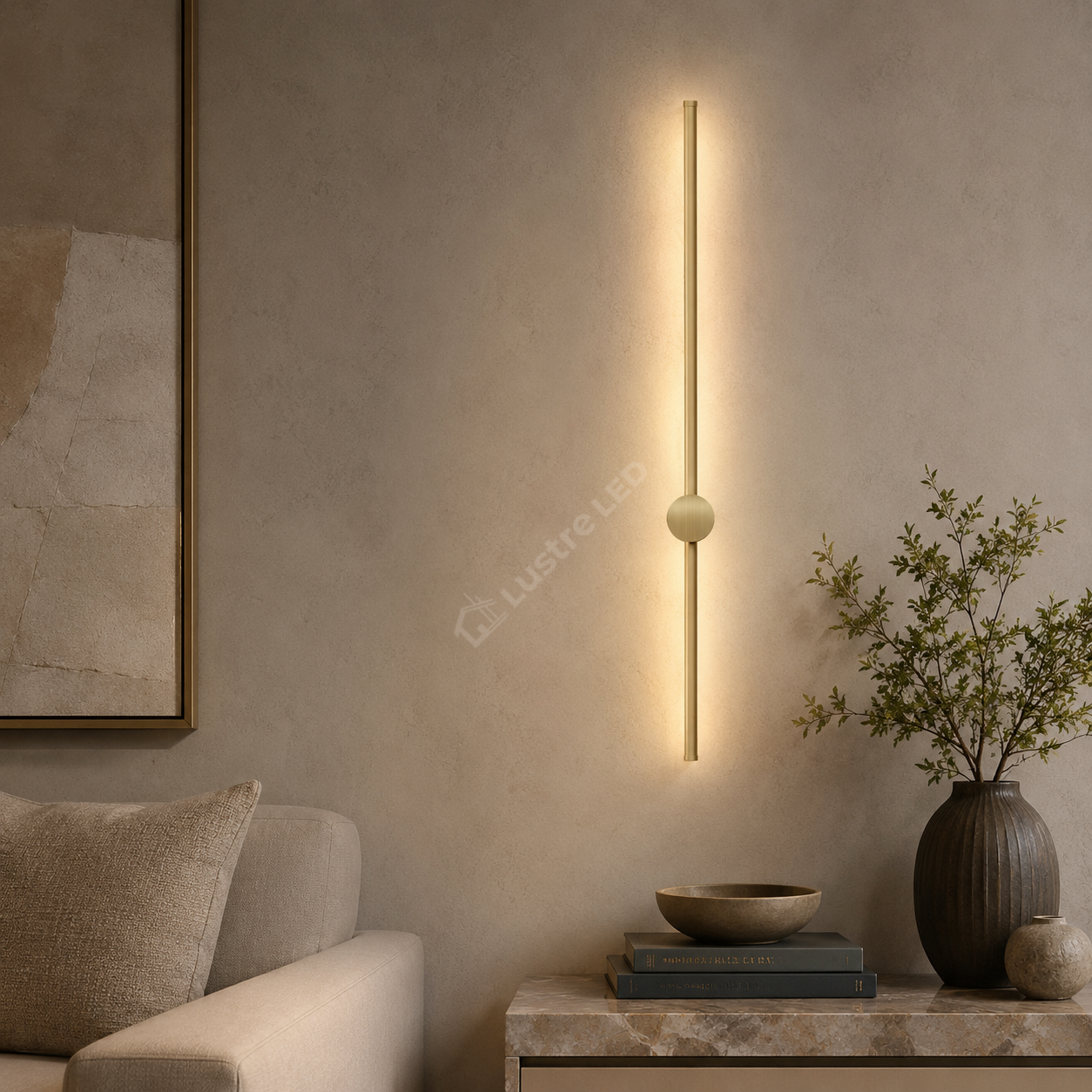 Aplica LED FRECCIA Gold 87CM Echivalent 80W
