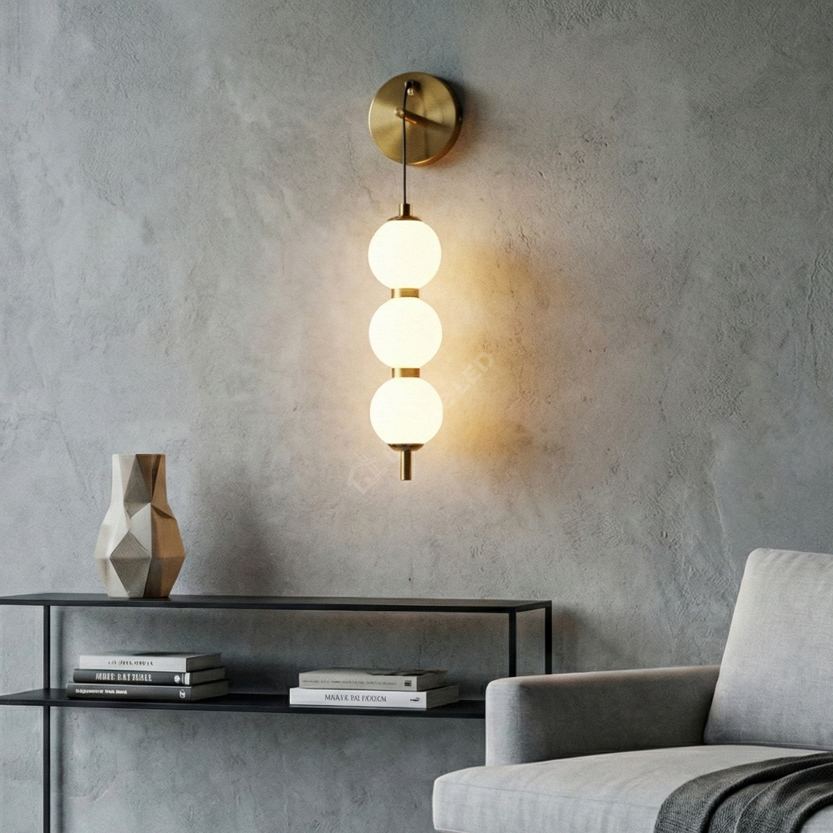Aplica LED GOLD RONY Abajur Mat