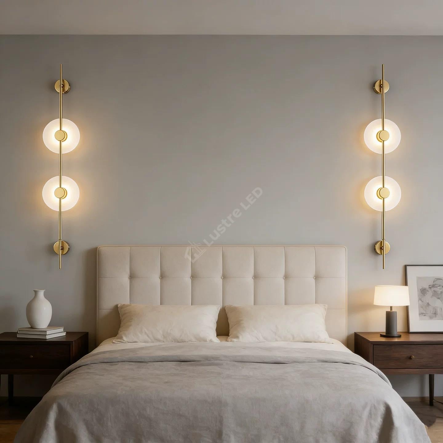 Aplica LED HALO DUO Gold 3 Lumini 103CM Echivalent 50W