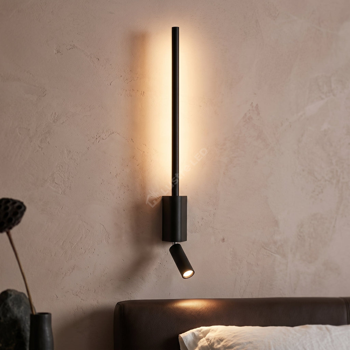 Aplica LED KAIRO cu Spot Interior 24W Neagra Echivalent 120W