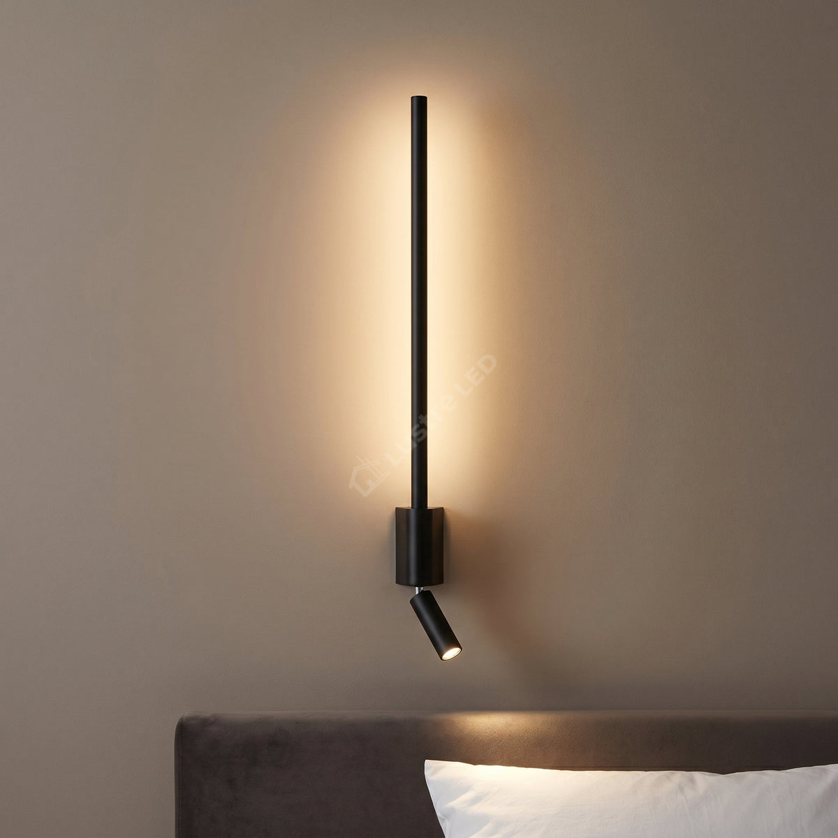 Aplica LED KAIRO cu Spot Interior 24W Neagra Echivalent 120W