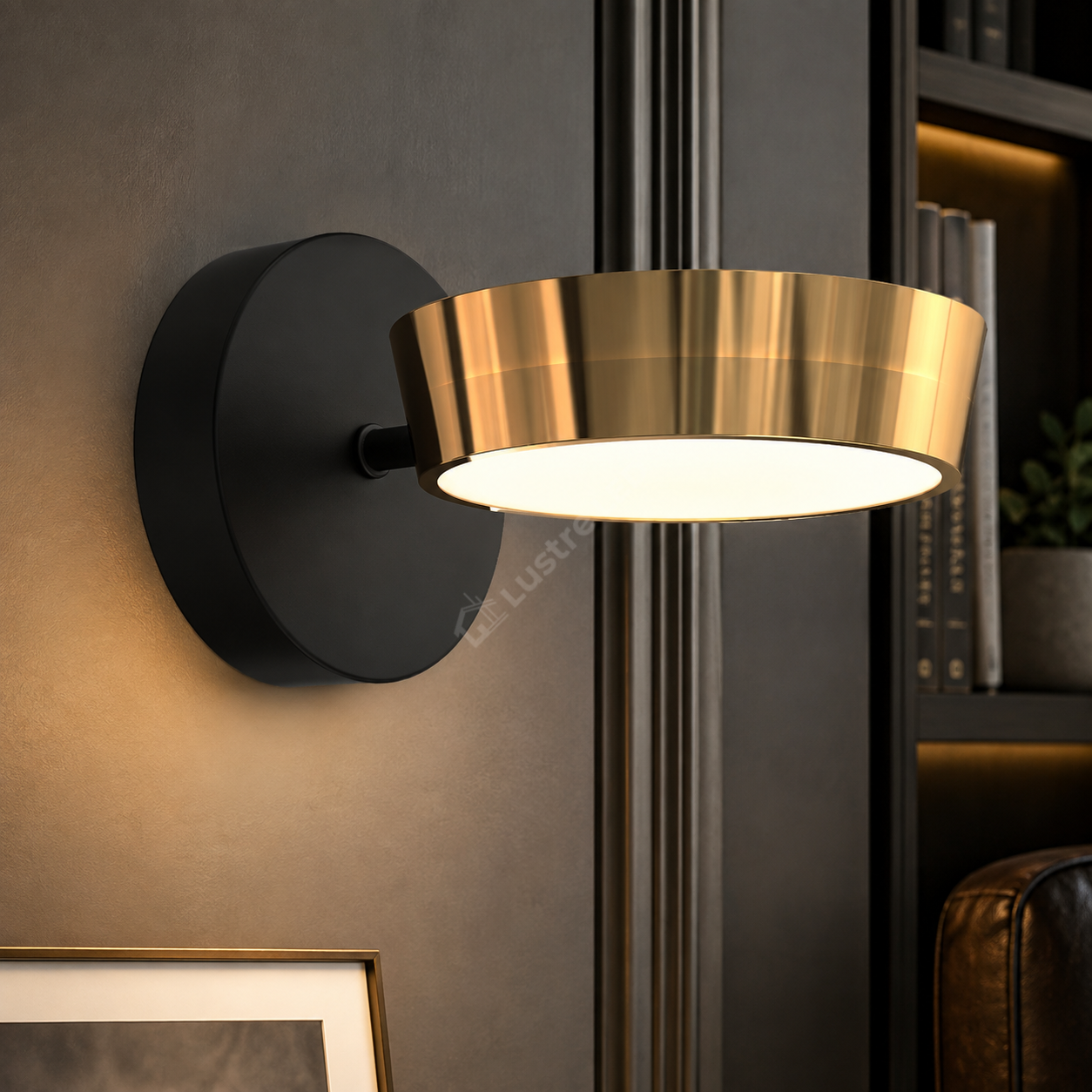 Aplica LED LARA Black Gold Orientabila 22CM Echivalent 100W
