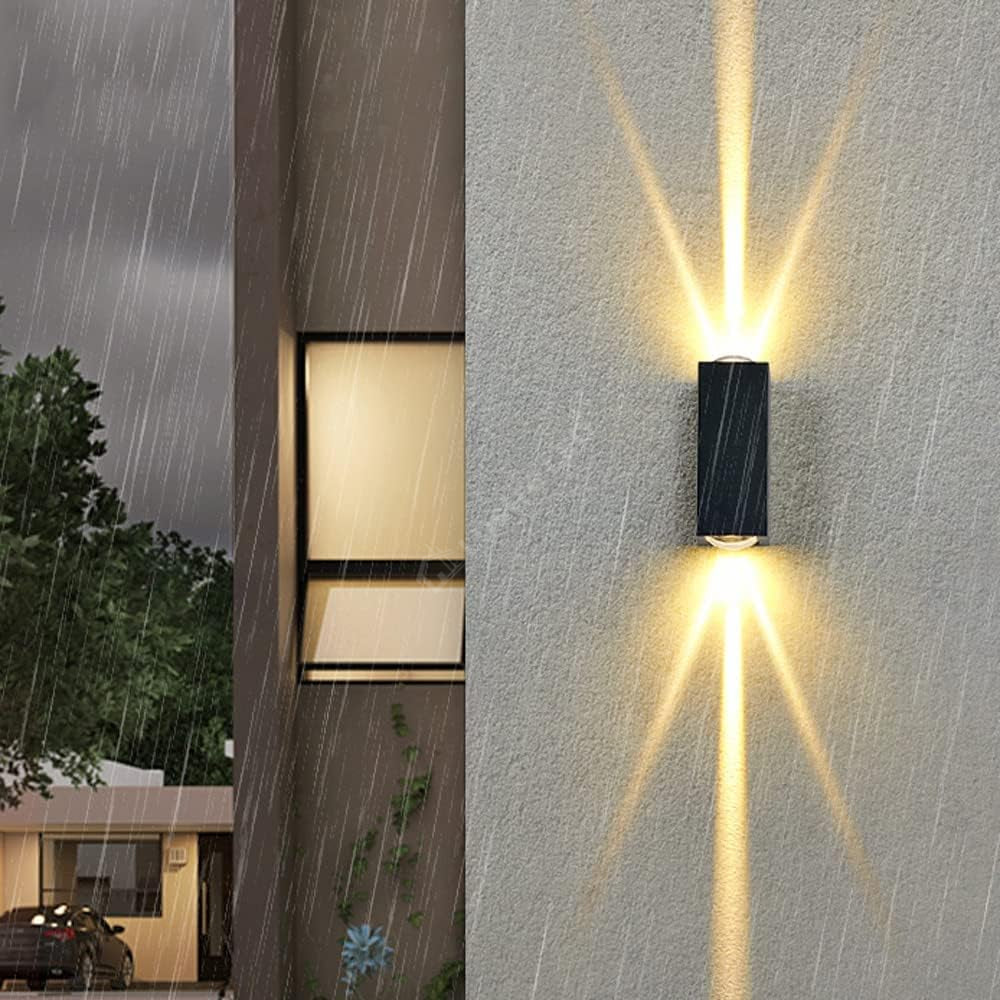 Aplica LED LINES Black 2x3W 3000K IP65