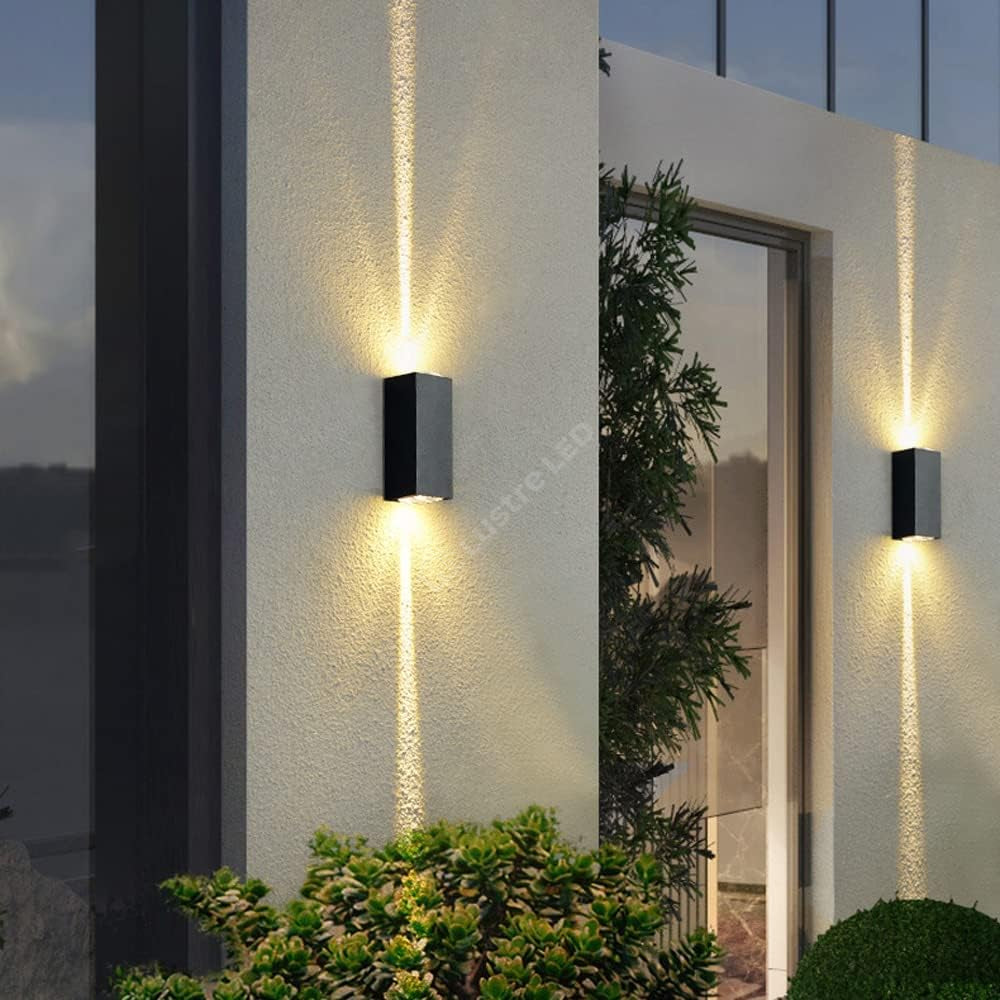 Aplica LED LINES Black 2x3W 3000K IP65