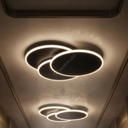 Aplica LED LOOPS Minimalist Black Echivalent 200W