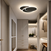 Aplica LED LOOPS Minimalist Black Echivalent 200W