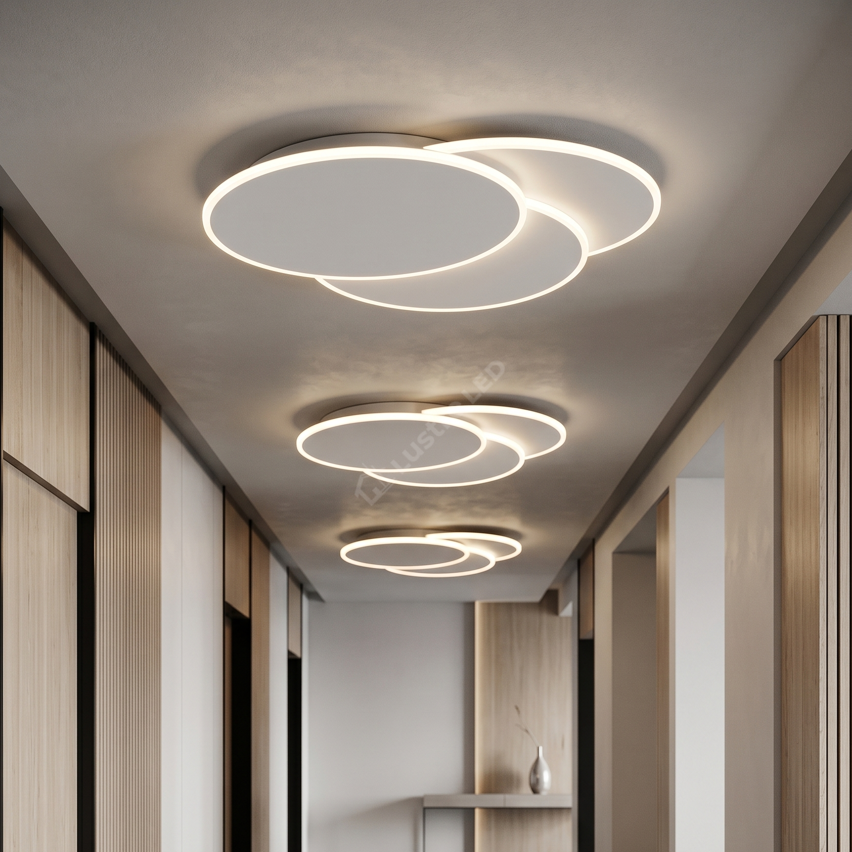 Aplica LED LOOPS Minimalist White Echivalent 200W