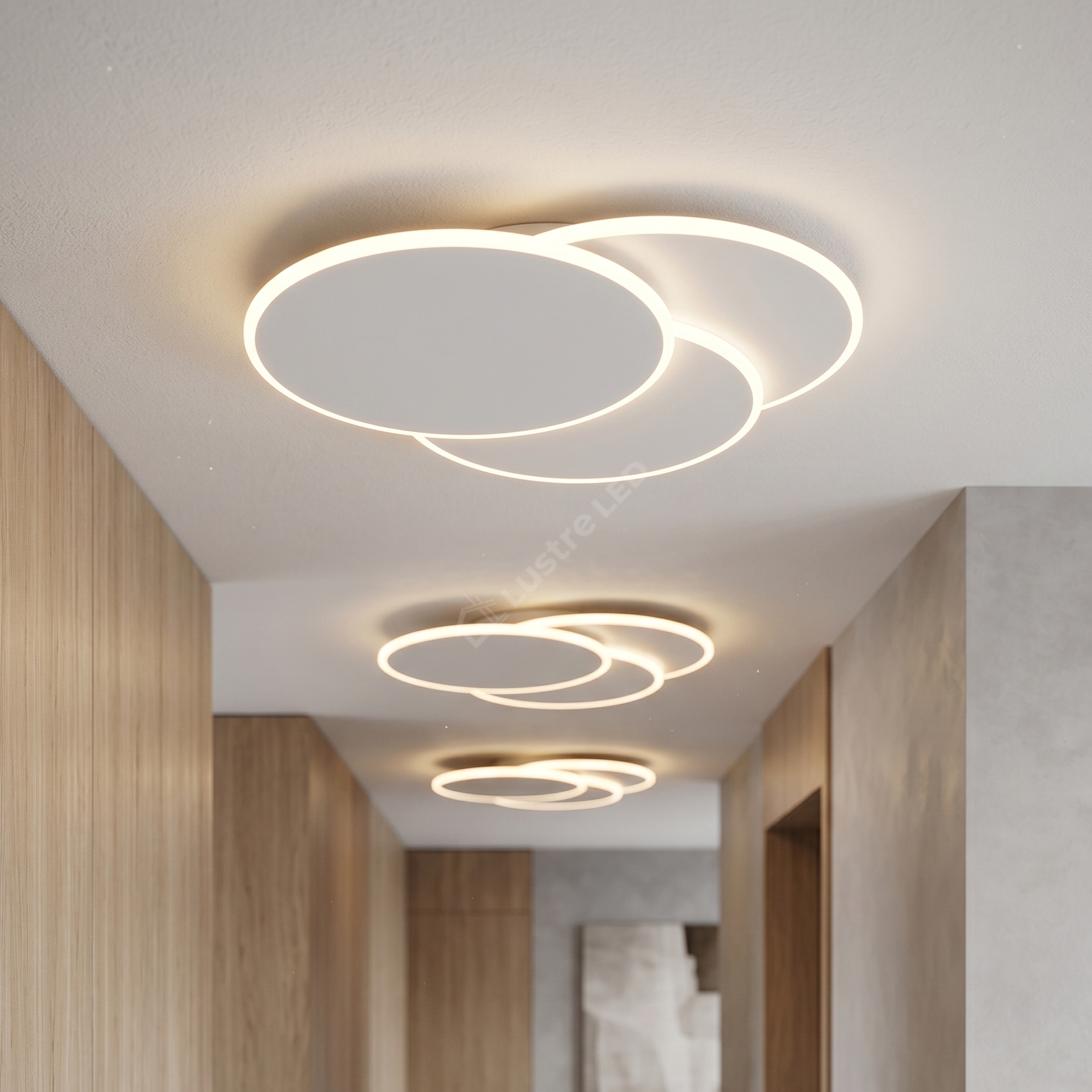 Aplica LED LOOPS Minimalist White Echivalent 200W