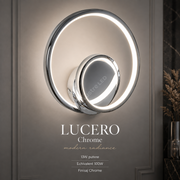 Aplica LED LUCERO Chrome Inele Duble 23CM Echivalent 100W