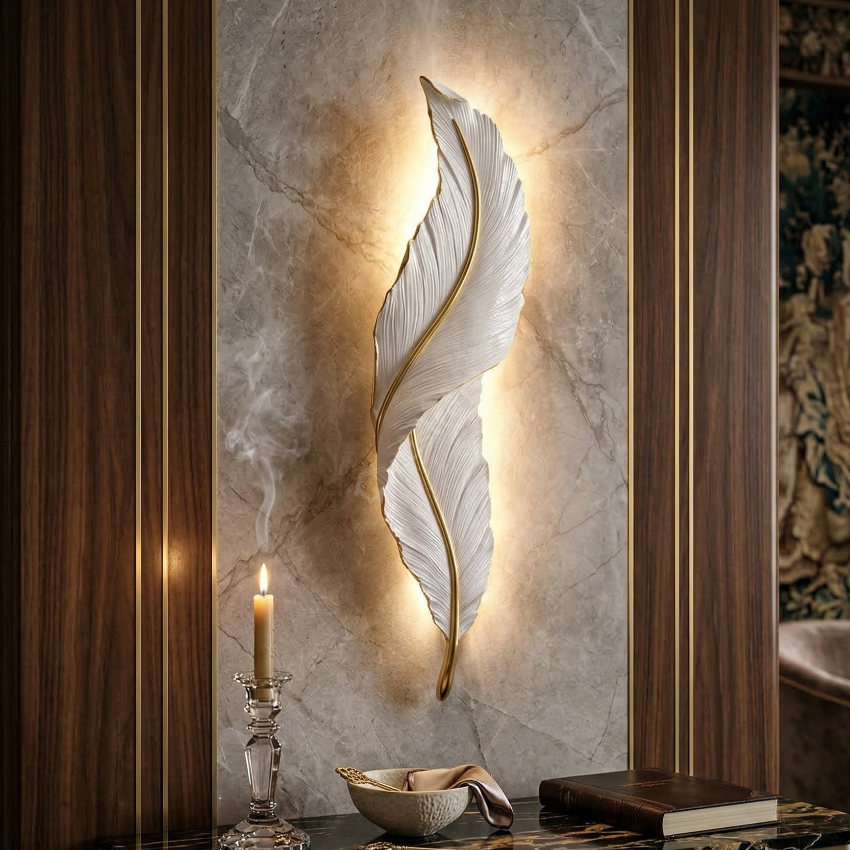 Aplica LED Luxury Mini Feather 18W 45CM