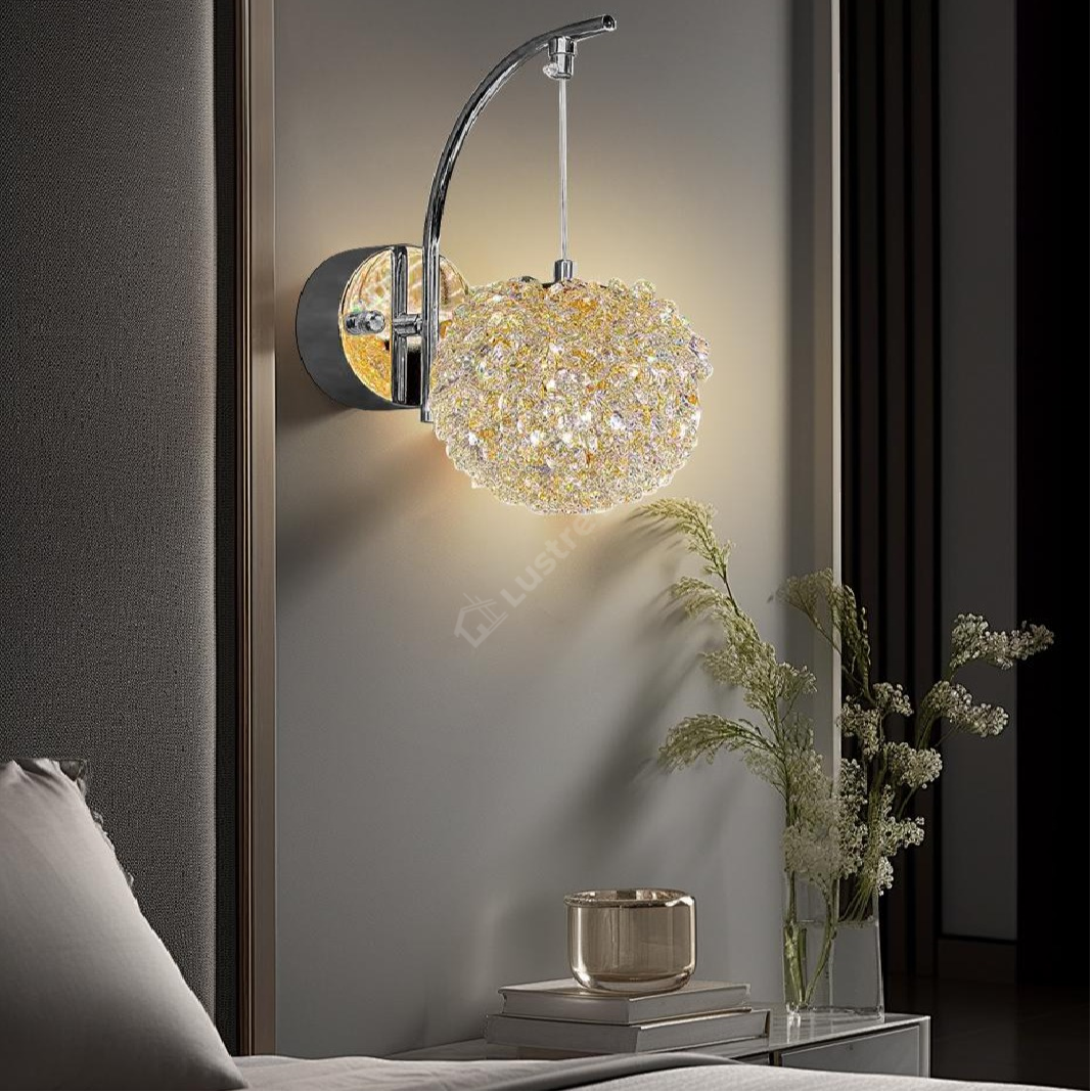 Aplica LED MEZO Silver Cristal CHROME / CRISTAL Wall Light Fixtures