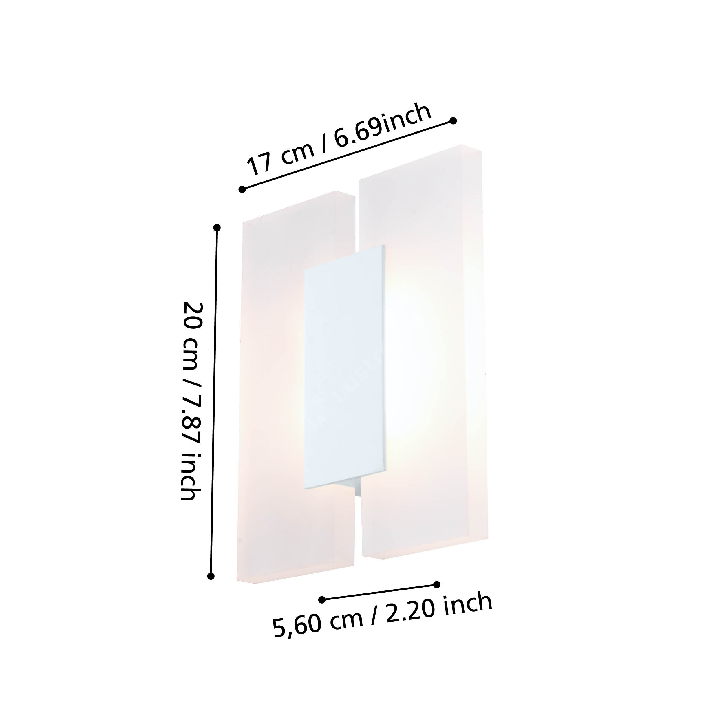 Aplica LED Modern METRASS 2 EGLO 96042 ALBA / APLICA PERETE / MINIMALIST DESIGN Wall Light Fixtures