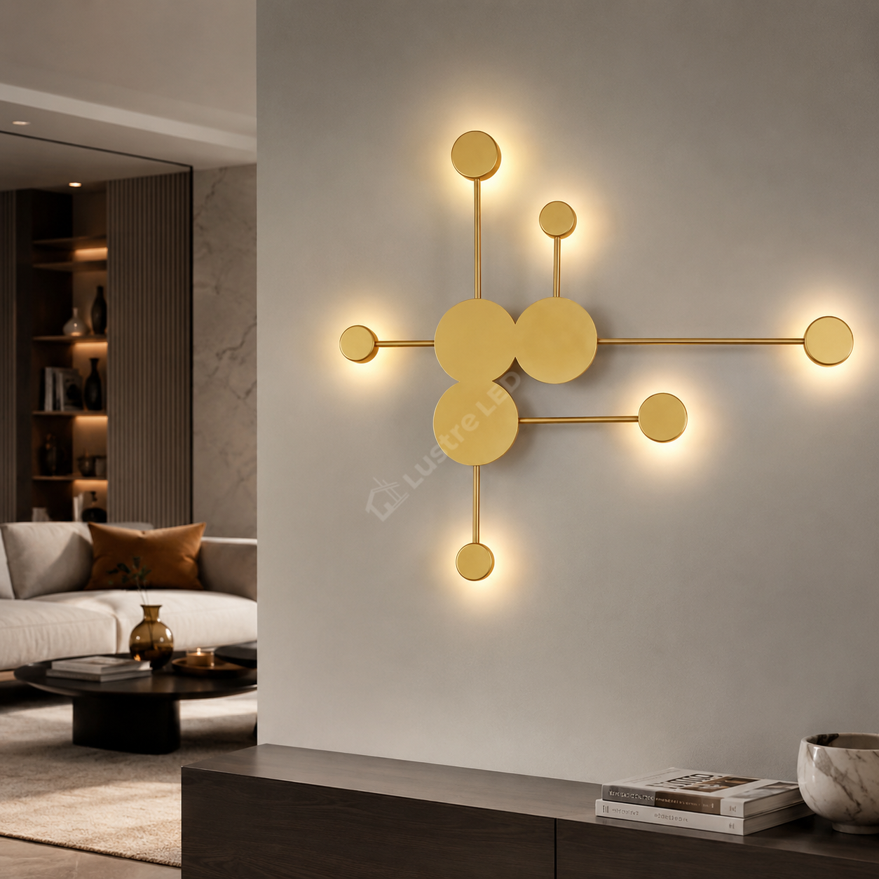 Aplica LED Modern Style-6 Gold Echivalent 200W