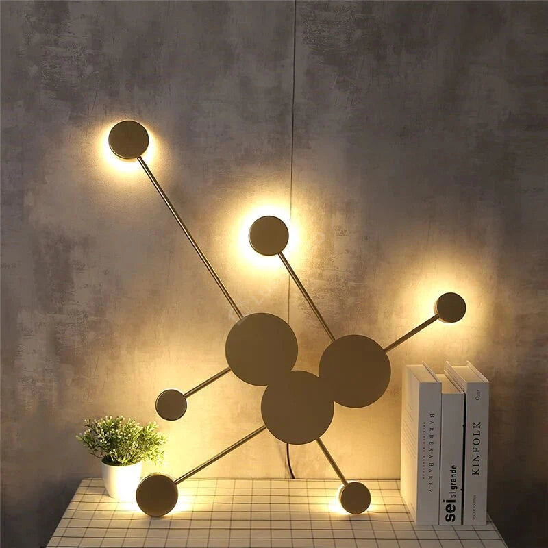 Aplica Led 45W Modern Style-6 Gold Ceiling Light Fixtures