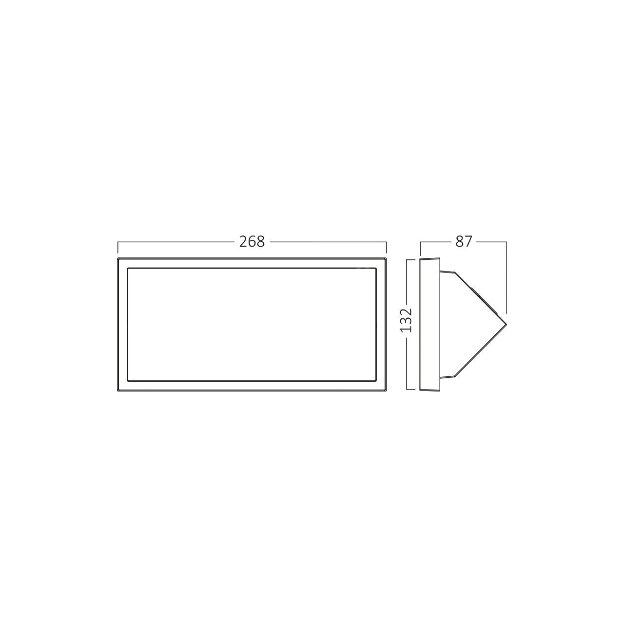 Aplica LED NAPOLI Exterior 20W CCT 2000lm