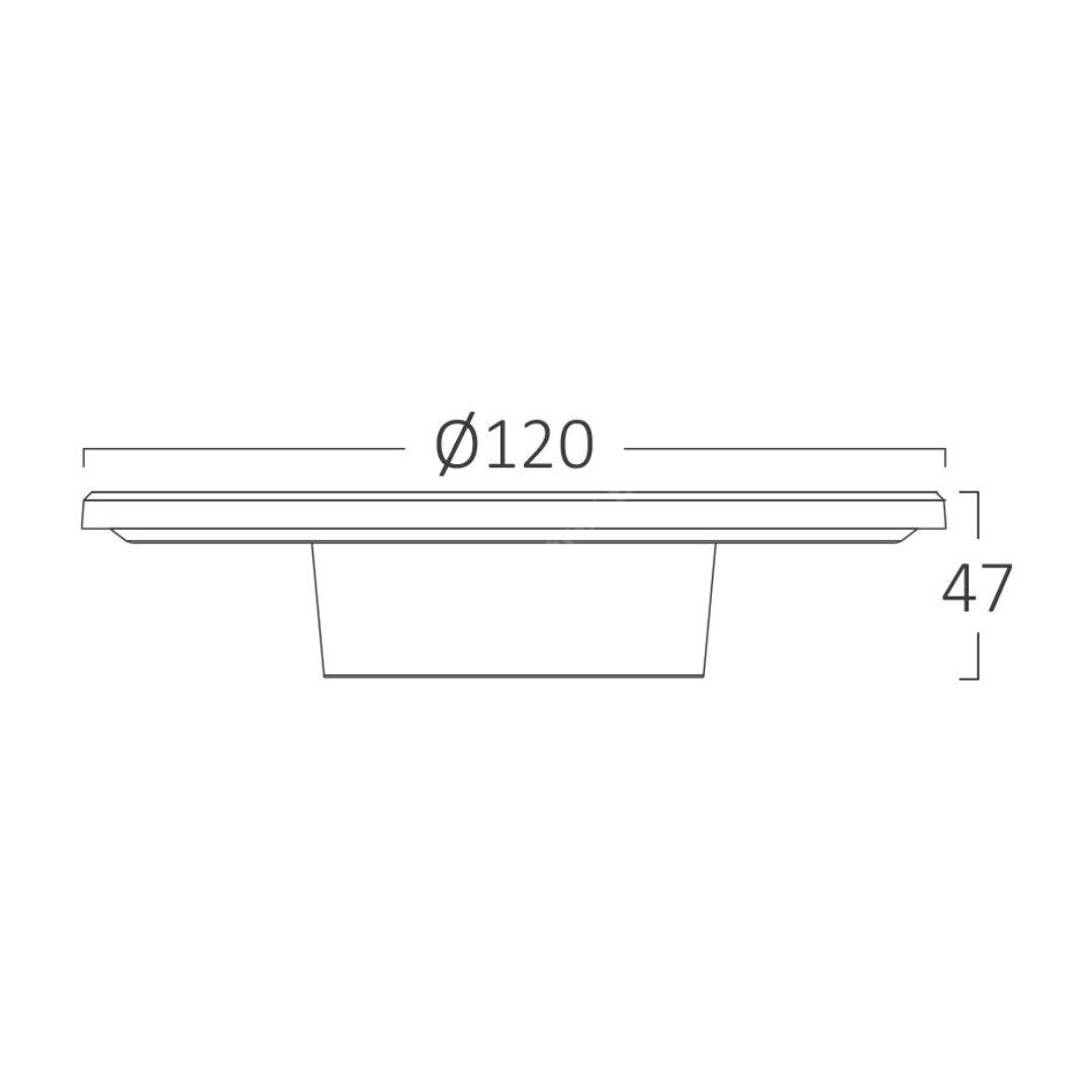 Aplica LED PALERMO Black 8W 760lm IP65 CCT