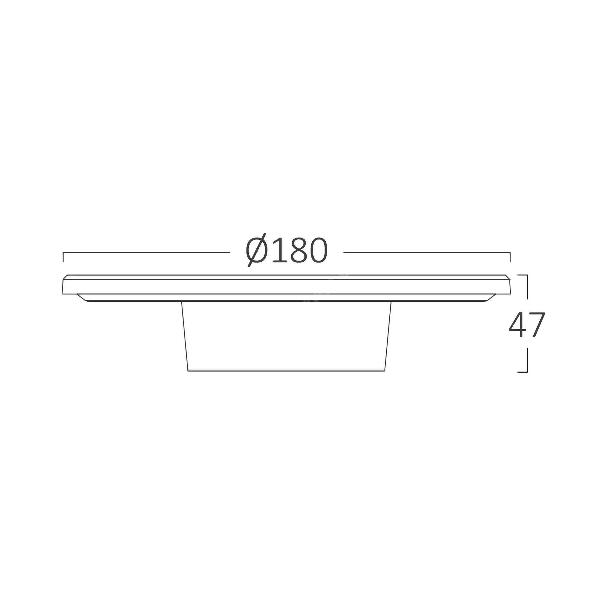 Aplica LED PALERMO Grey 10W 950lm IP65 CCT