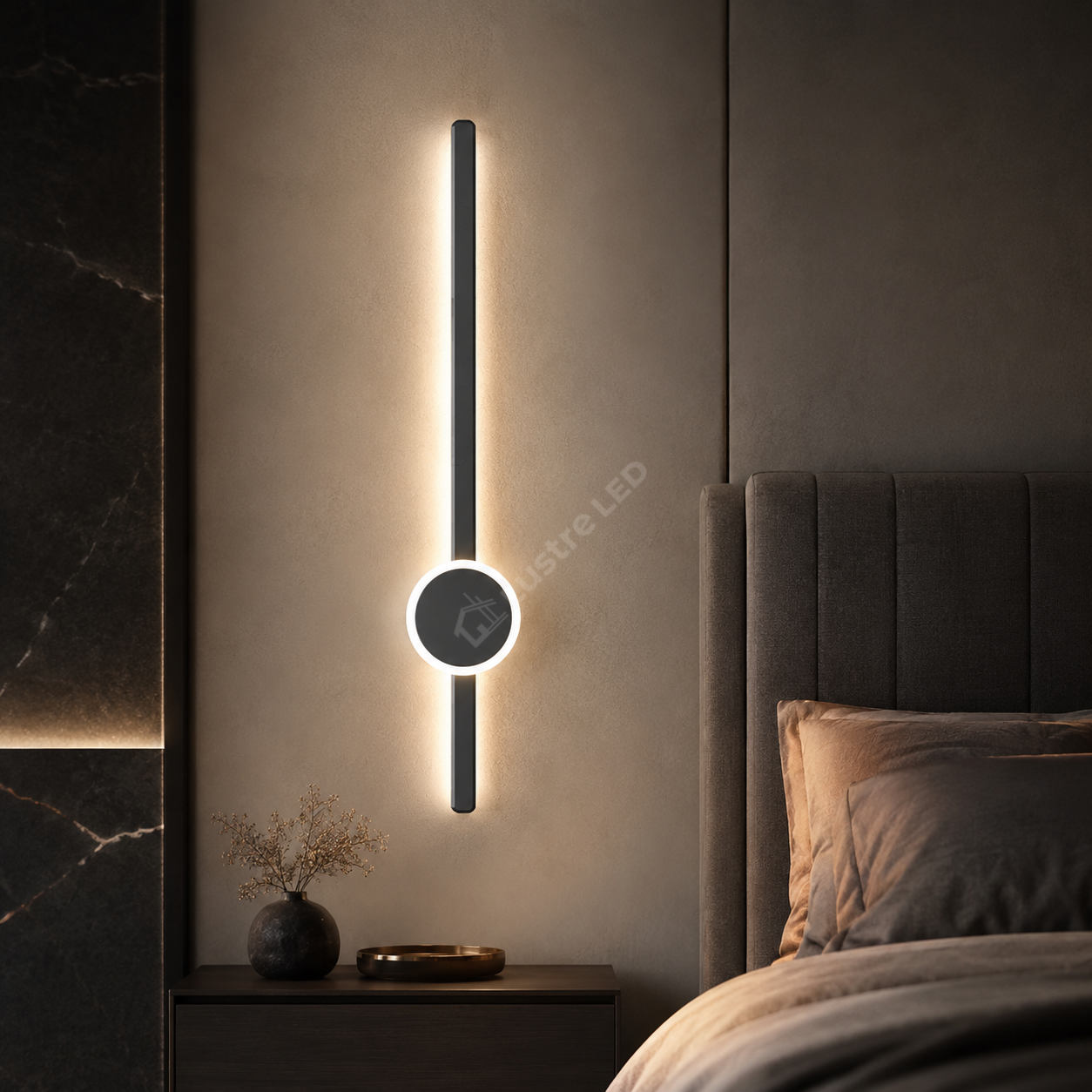 Aplica LED PENDOLO Black 70CM Echivalent 100W