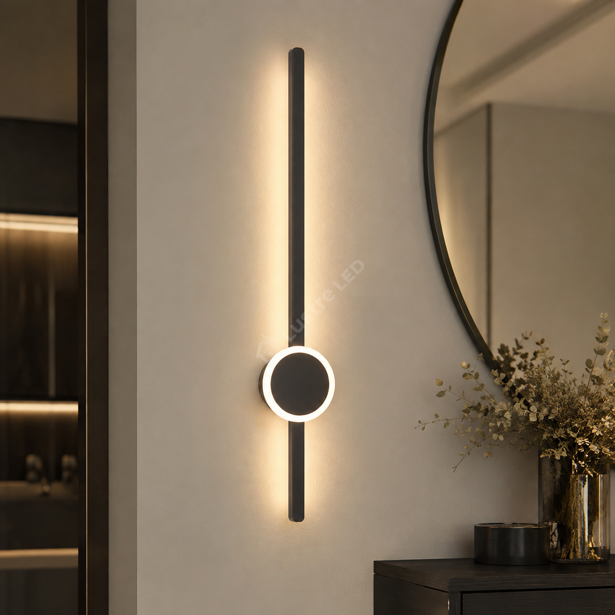 Aplica LED PENDOLO Black 70CM Echivalent 100W