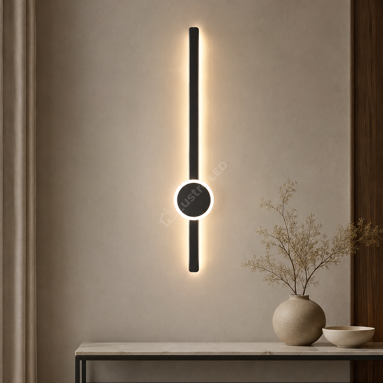 Aplica LED PENDOLO Black 70CM Echivalent 100W