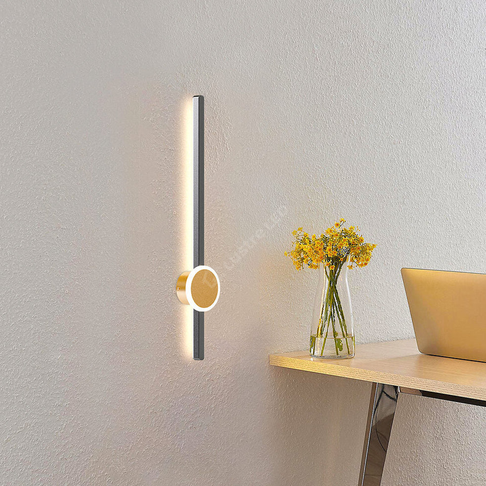 Aplica LED PENDOLO Black&Gold 70CM Echivalent 100W