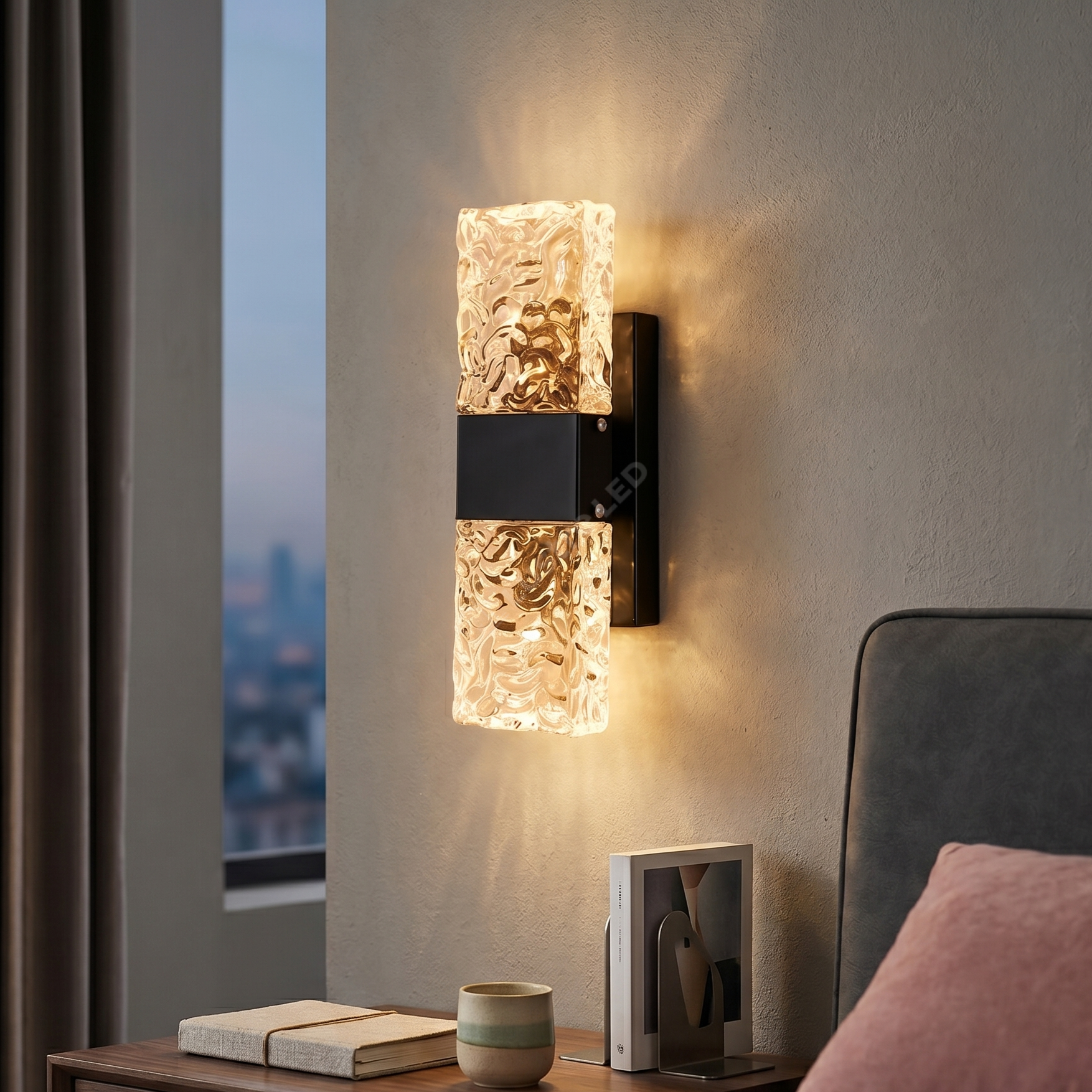 Aplica LED Perete Black ICEBORNE Echivalent 50W