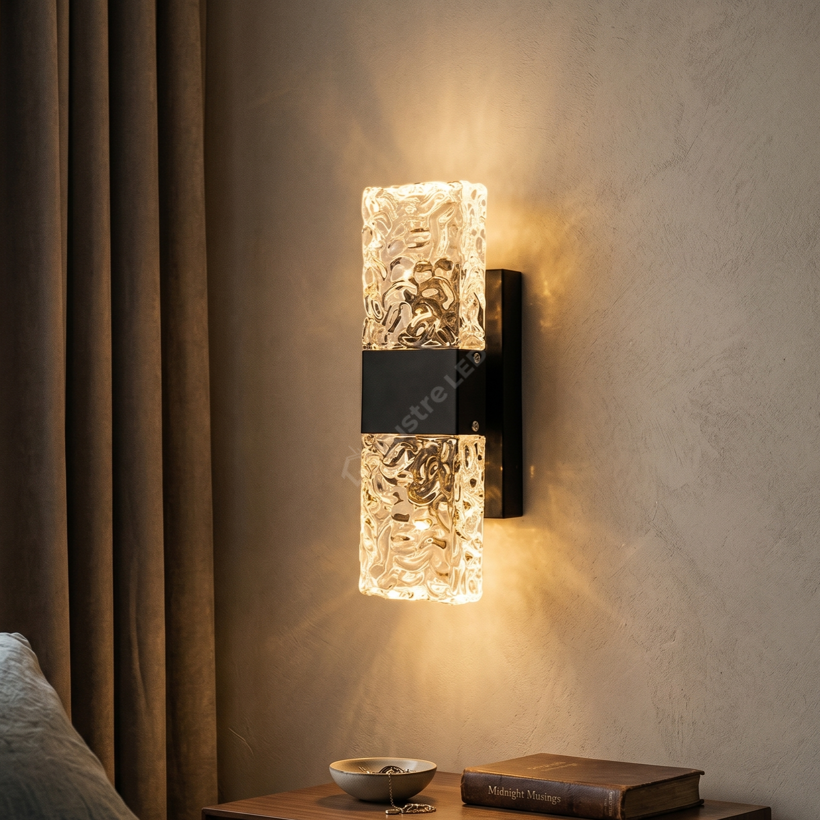 Aplica LED Perete Black ICEBORNE Echivalent 50W