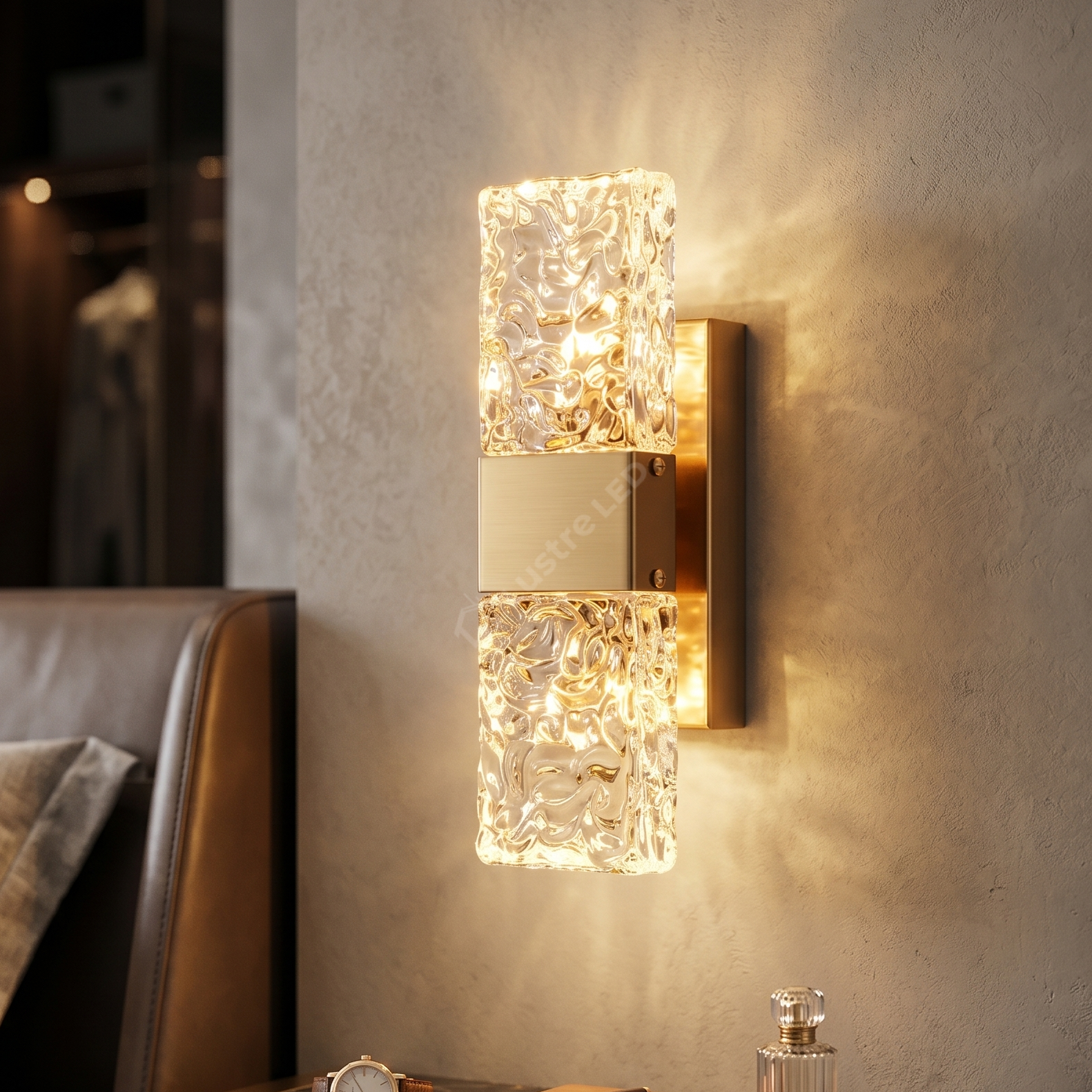Aplica LED Perete Gold ICEBORNE Echivalent 50W