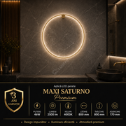 Aplica LED Perete Maxi Saturno Gold Premium IP44