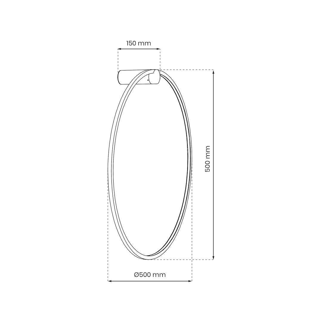 Aplica LED Perete Saturno Gold Premium IP44
