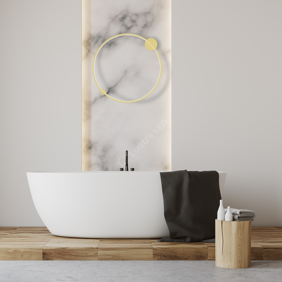 Aplica LED Perete Saturno II Gold Premium IP44