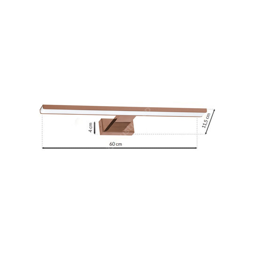 Aplica LED Perete Shine Rose Gold Premium IP44
