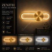 Aplica LED Perete ZENITH Echivalent 100W