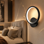 Aplica LED ROUND Black Slim 3 Functii